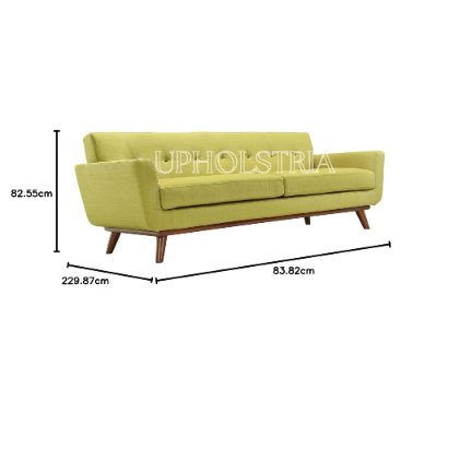 Modway Engage Mid Century Modern Upholstered Fabric Sofa - Image 2